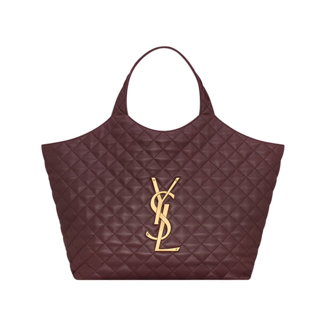 698651-AAANG-6195 Saint Laurent Icare in Quilted Nappa Rouge Cabernet