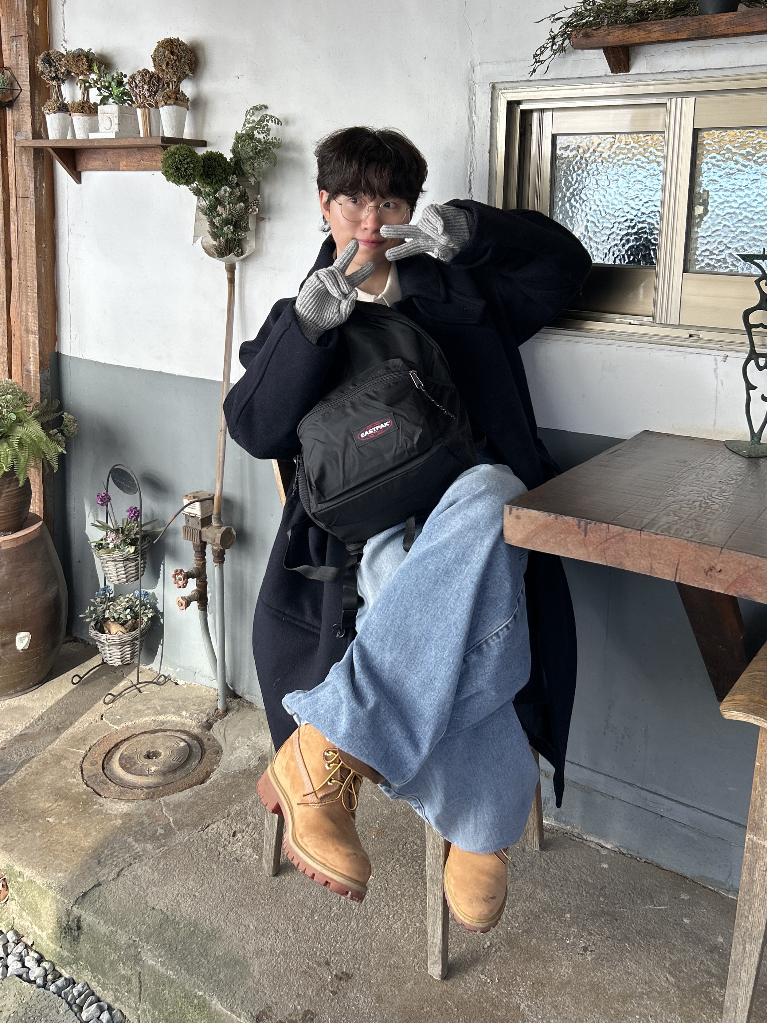 Timberland Premium 6 inch Waterproof Boot Wheat Nubuck - Wide, Timberland Premium 6 inch Waterproof Boot Wheat Nubuck - Medium 착용 스타일 - 1