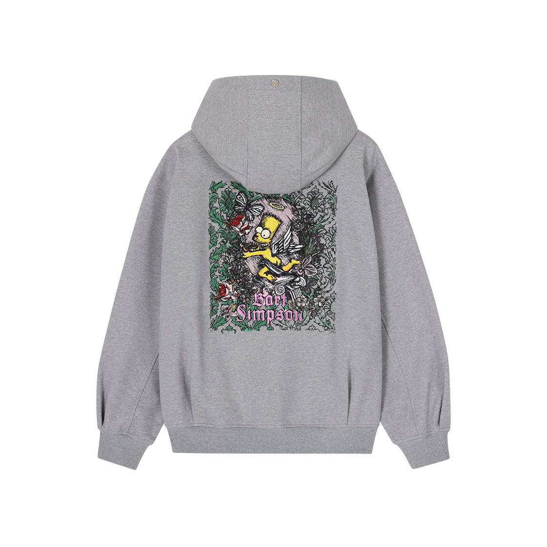 송지오 옴므 엔젤 바트 후드 멜란지 그레이