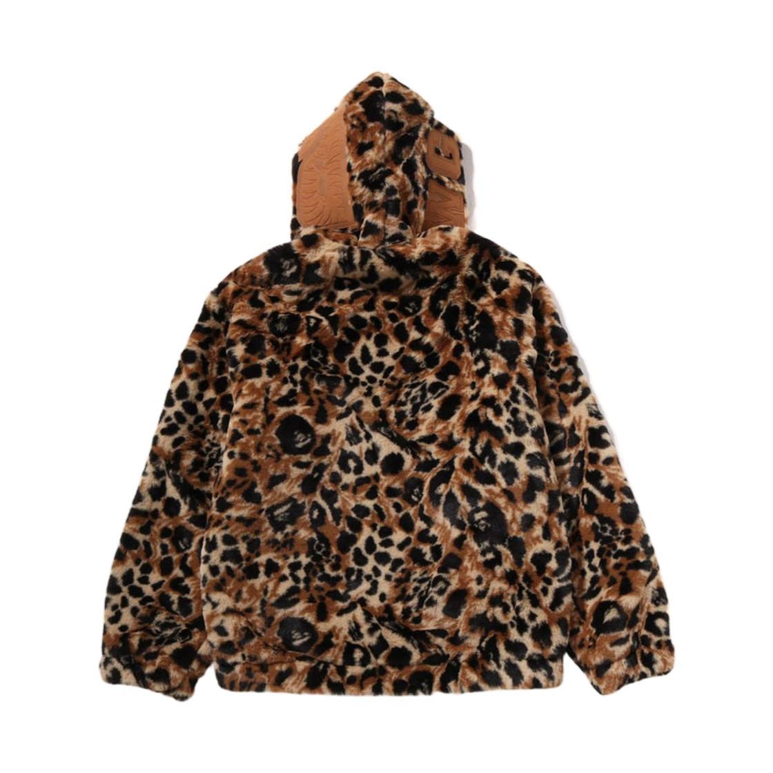 베이프 와일드 레오파드 패턴 포우 퍼 샤크 풀 집 자켓 베이지(BAPE Wild Leopard Pattern Faux Fur Shark Full Zip Jacket Beige) - 3