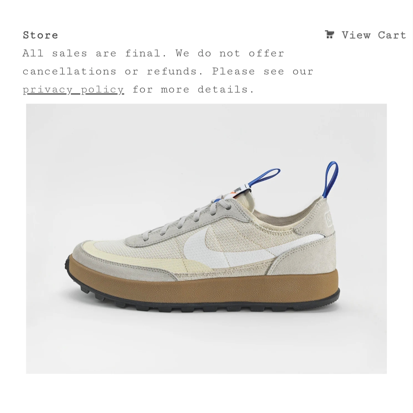 Nike x Tom Sachs General Purpose Shoe Light Cream 착용 스타일