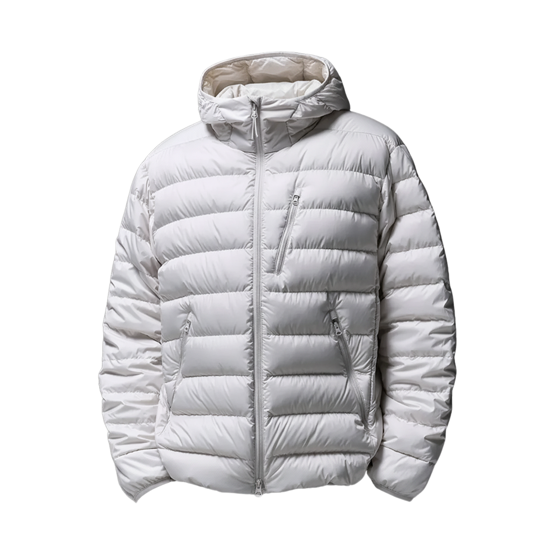 MMDDJAZ01-SW Musinsa Standard City Leisure Hooded Light Down Jacket Stone White