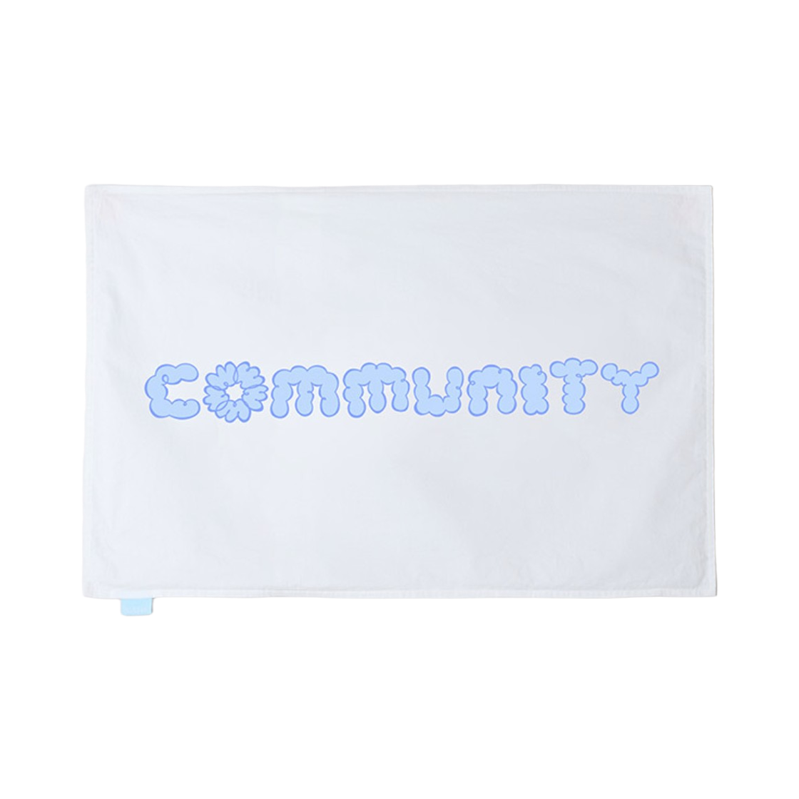 스파오 x 999휴머니티 플러피 그래픽 베개 커버 라이트 블루(Spao x 999Humanity Fluffy Graphic Pillow Cover Light Blue)