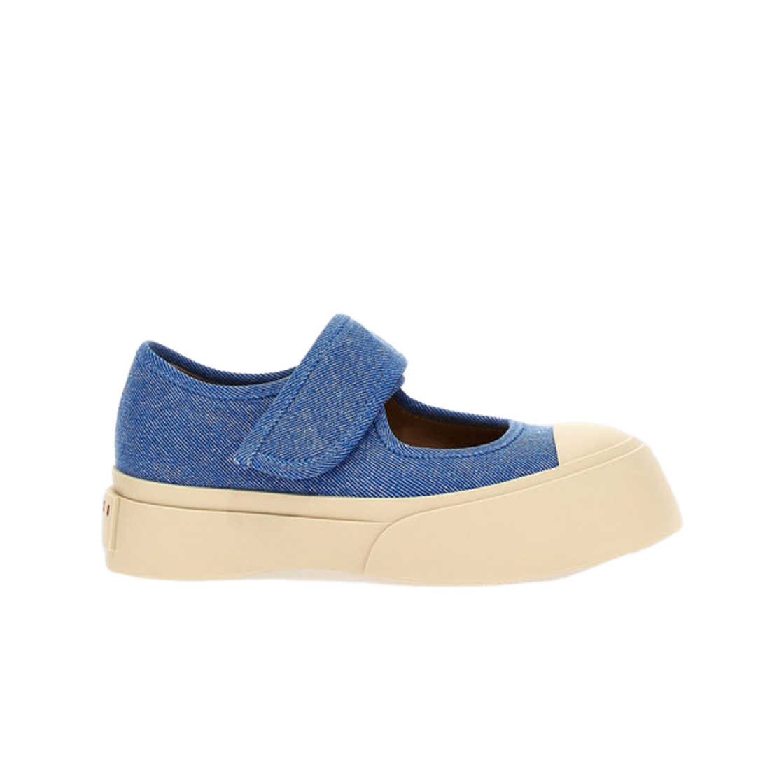 SNZW003120-P8093-00B21 (W) Marni Nappa Leather Mary Jane Sneakers Denim