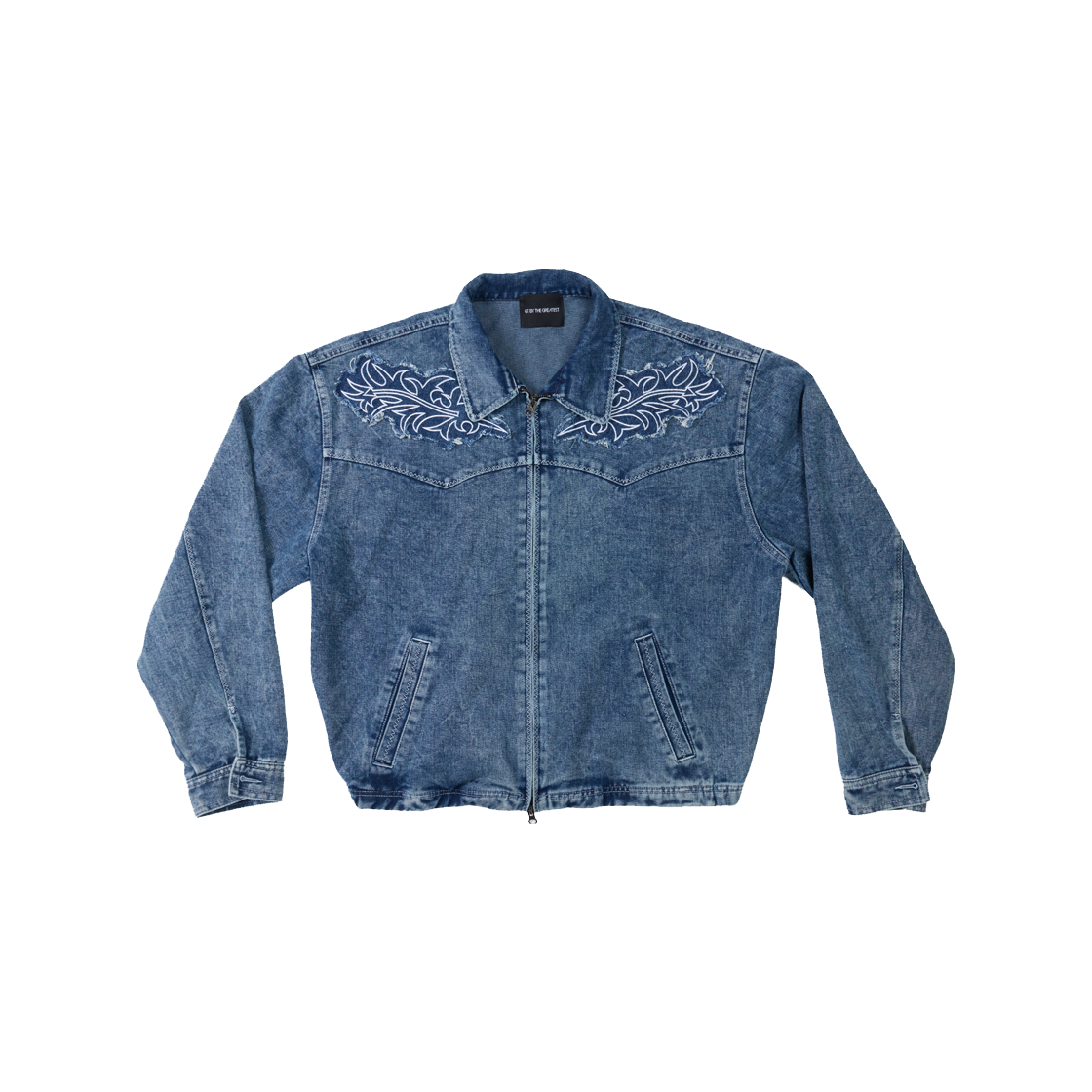 더그레이티스트 웨스턴 데님 자켓 블루(THE GREATEST Western Denim Jacket Blue)