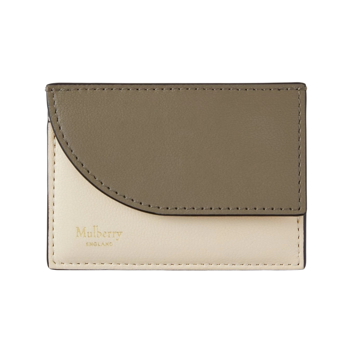 멀버리 마이크로 클래식 그레인 컴팩트 카드 홀더 에그쉘 리넨 그린(Mulberry Micro Classic Grain Compact Card Holder Eggshell Linen Green)