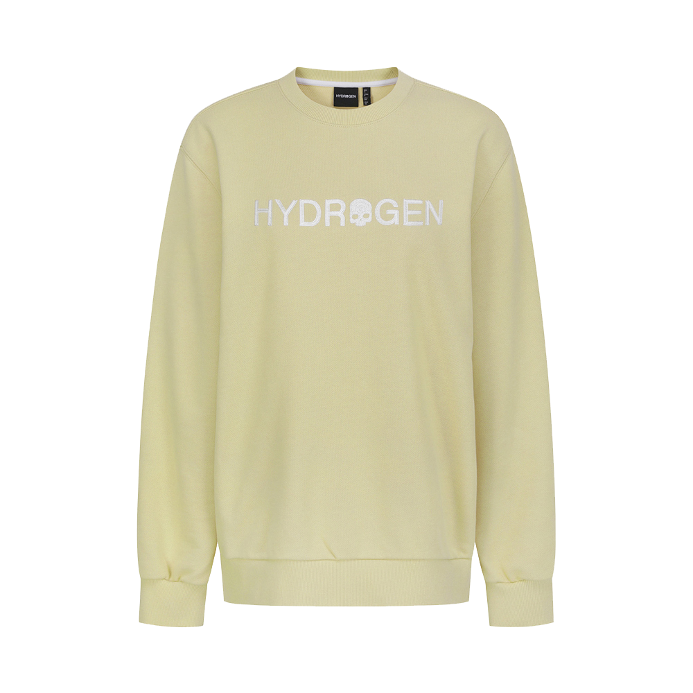 하이드로겐 유니 데일리 맨투맨 옐로우(HYDROGEN Unisex Daily Sweatshirt Yellow) - 1