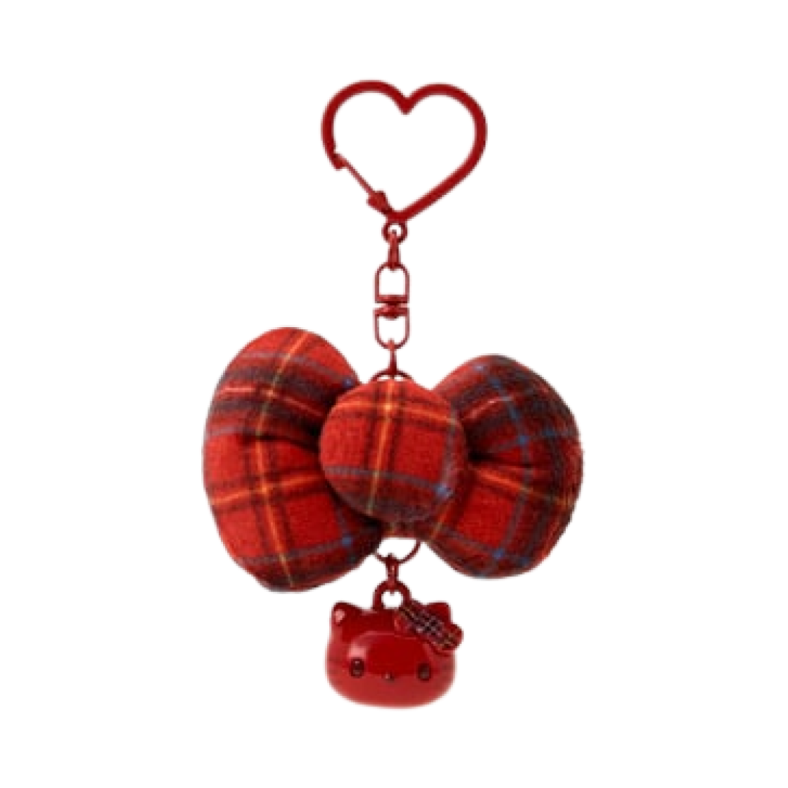 422266 Sanrio Hello Kitty I Love Hello Kitty Ribbon Keychain Candy Red