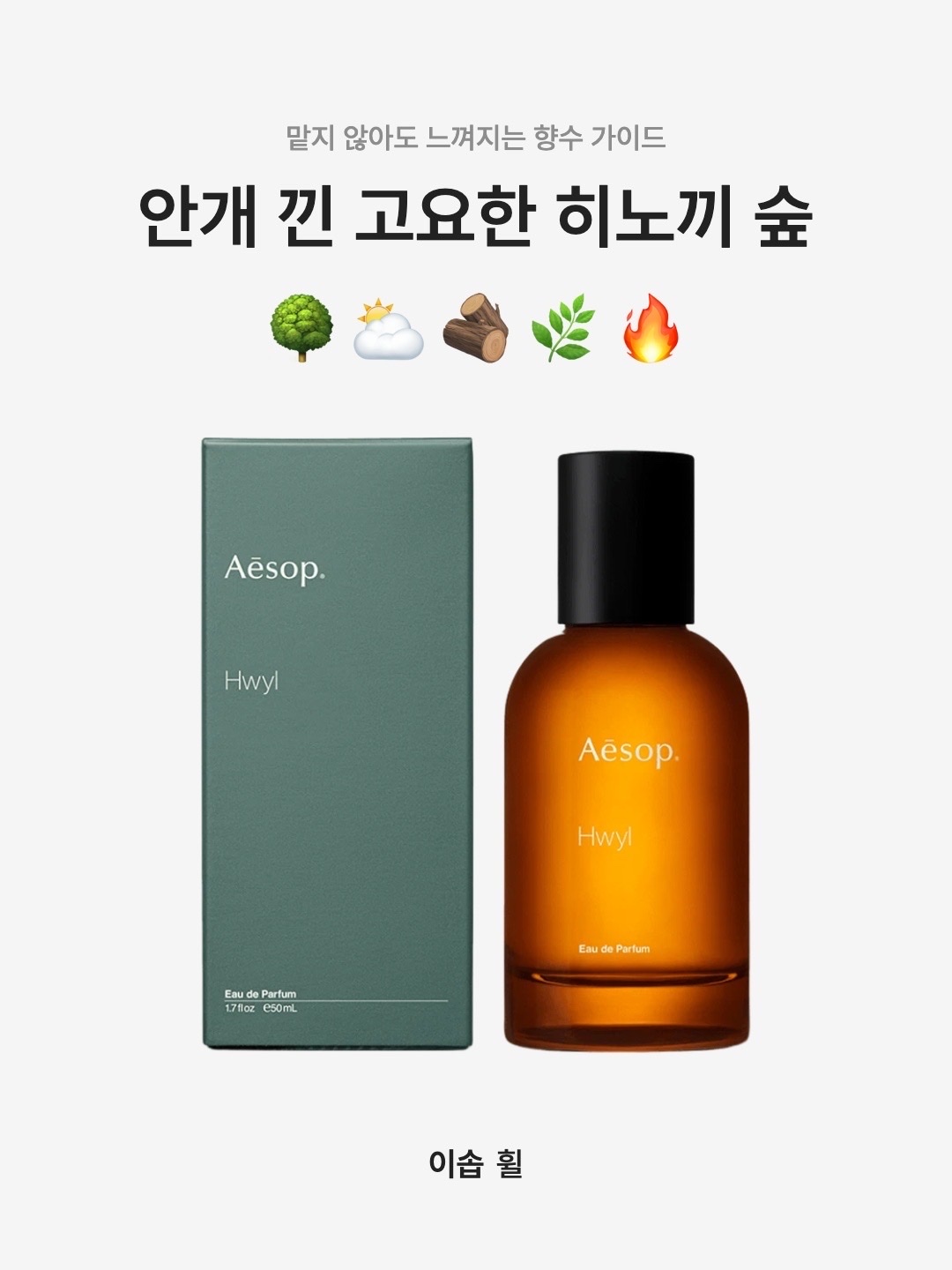Aesop Hwyl Eau De Parfum 50ml, Aesop Hwyl Eau De Parfum 100ml 착용 스타일 - 1