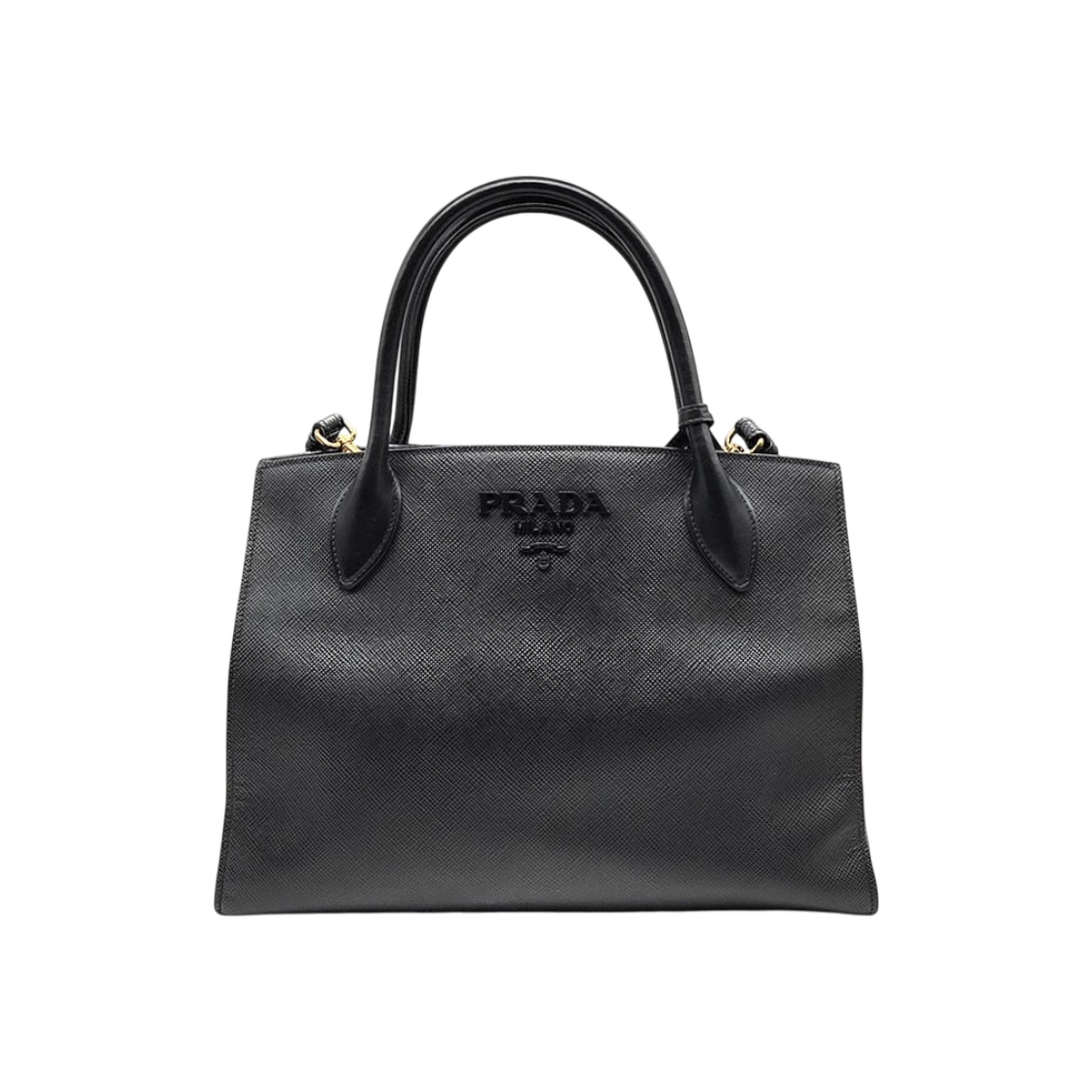 프라다 사피아노 모노크롬 토트겸 숄더백 (1BA155) L955094(Prada Saffiano Monochrome Tote & Shoulder Bag (1BA155) L955094) - 1