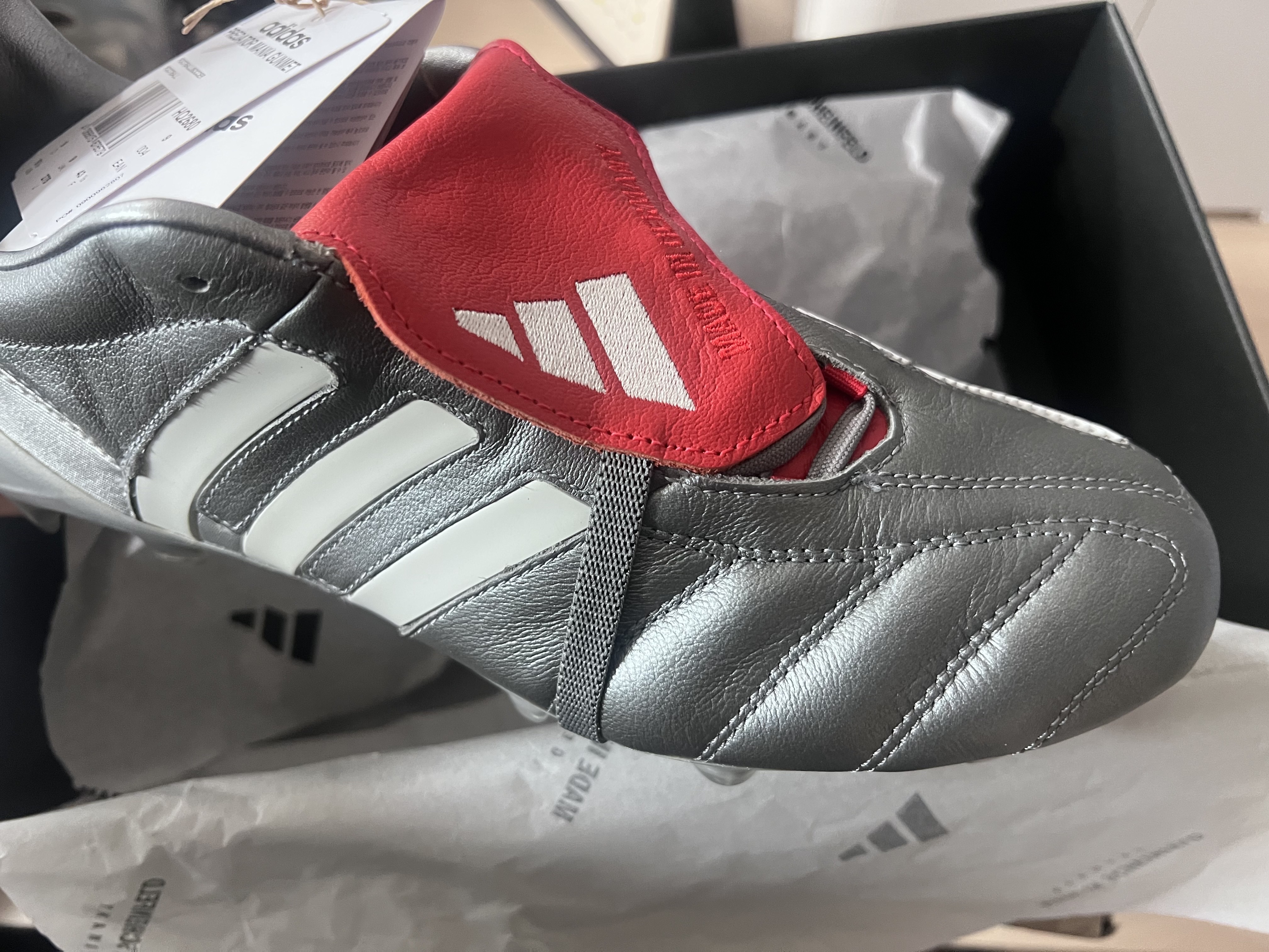 Adidas Predator Mania Firm Ground Iron Metal Grey Two 착용 스타일 - 1