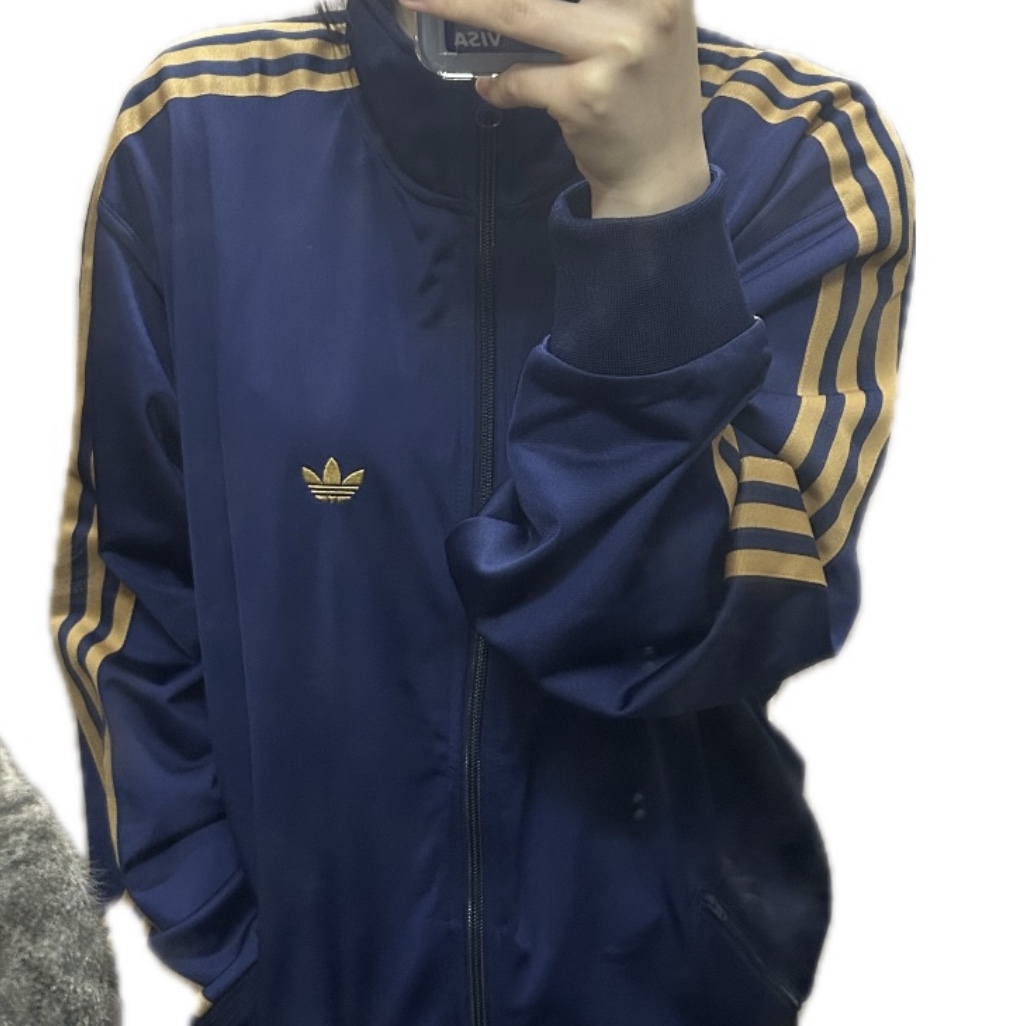 Adidas Adicolor Classic Firebird Track Top Night Indigo Clear Sky - KR Sizing, Adidas Track Jacket Night Indigo Mesa - KR Sizing 착용 스타일 - 2
