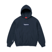 Supreme Box Logo Hooded Sweatshirt Navy - 25FW