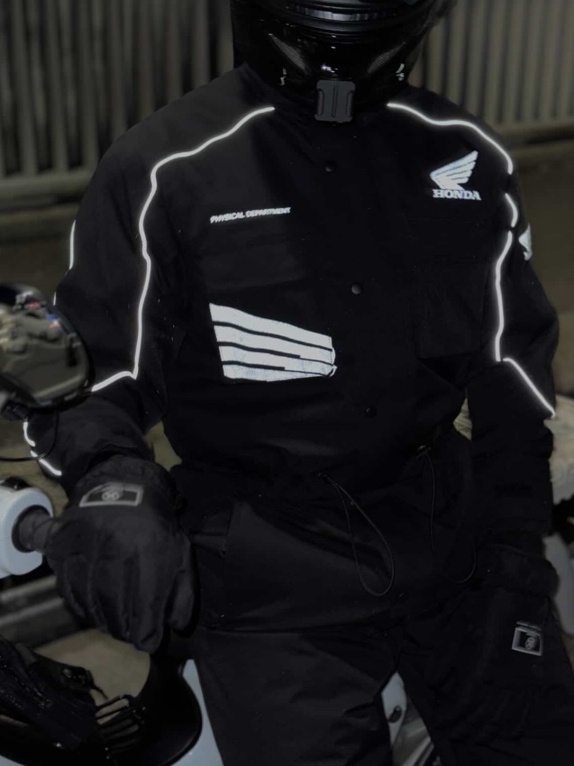 Honda City Rider Padding Suit Black 착용 스타일 - 2