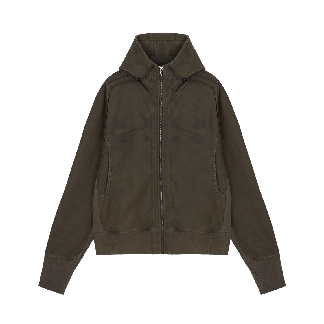 KM5DTSHJY10BR Jian Ye 25 Hoodie Brown - 25FW