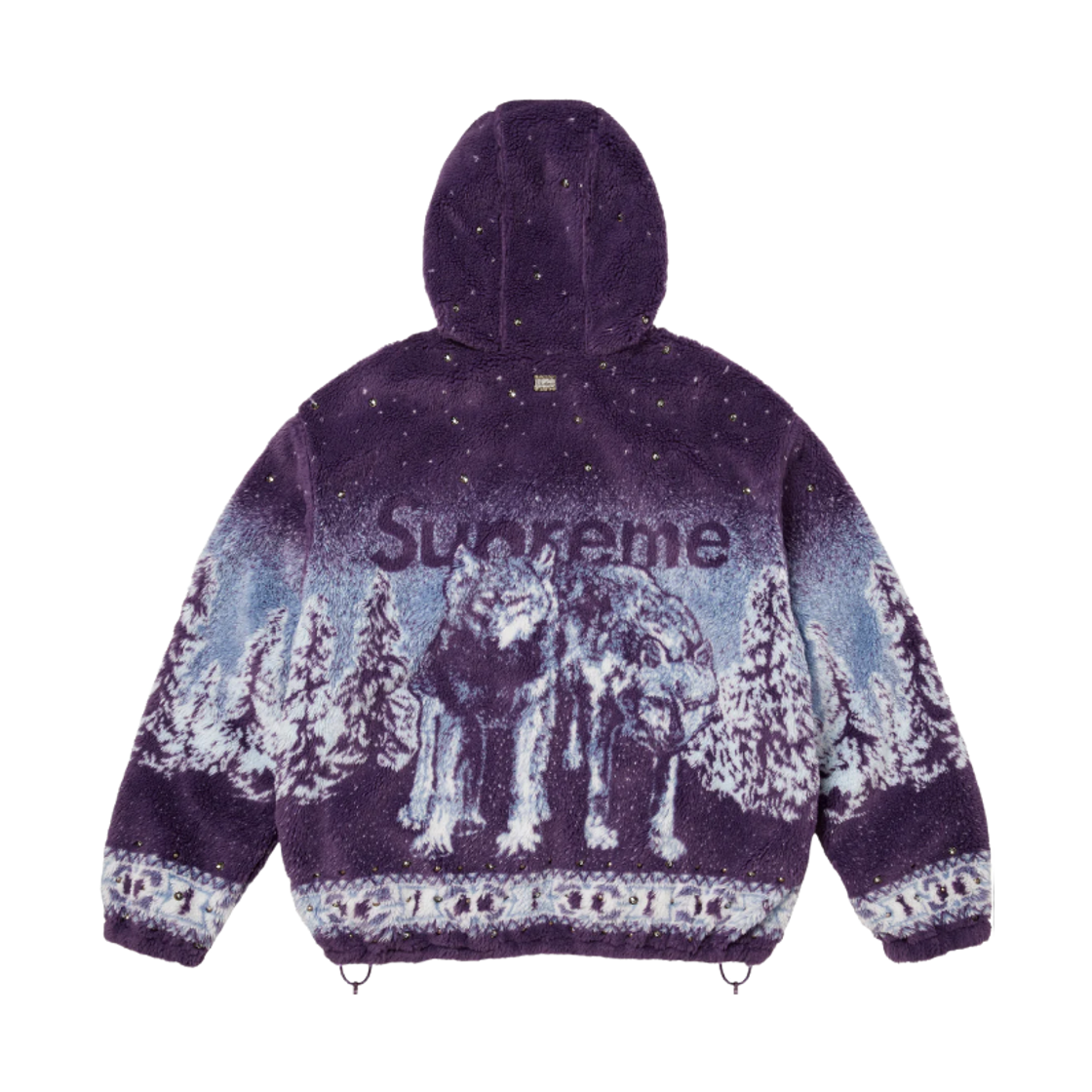 슈프림 x B.B. 사이먼 리버시블 후드 플리스 자켓 퍼플 - 25FW(Supreme x B.B. Simon Reversible Hooded Fleece Jacket Purple - 25FW) - 3