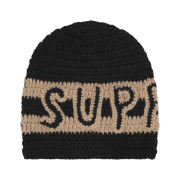 Supreme Crochet Logo Beanie Black - 25FW