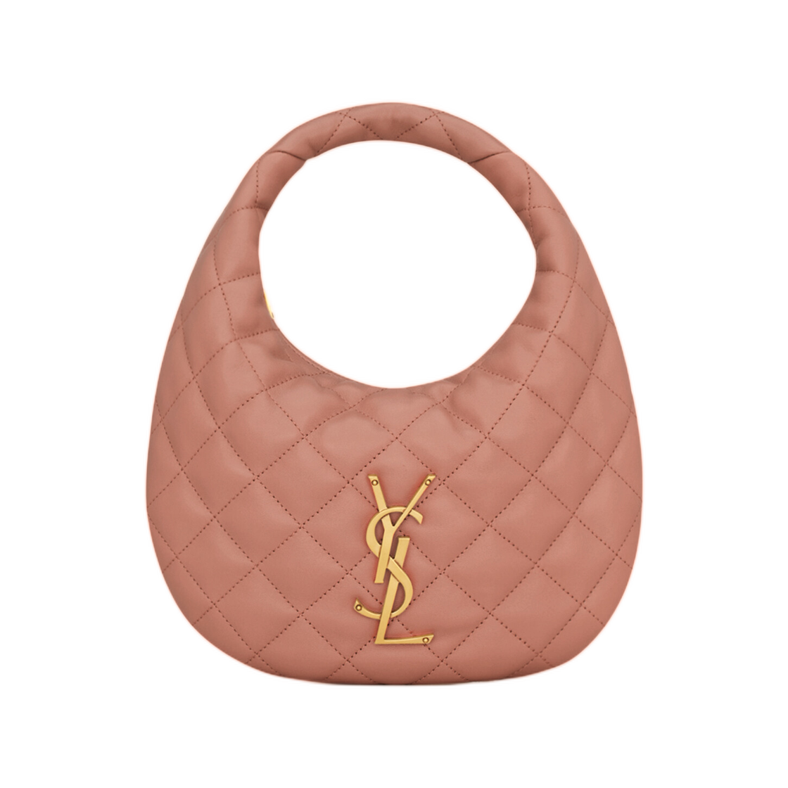 851689-AAANG-5036 Saint Laurent Icarino in Quilted Nappa Hortensia
