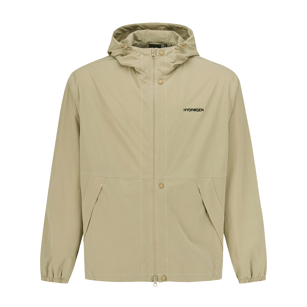 하이드로겐 유니 AIRFLEX 우븐 방풍 자켓 베이지(HYDROGEN Unisex Airflex Woven Windproof Jacket Beige) - 1