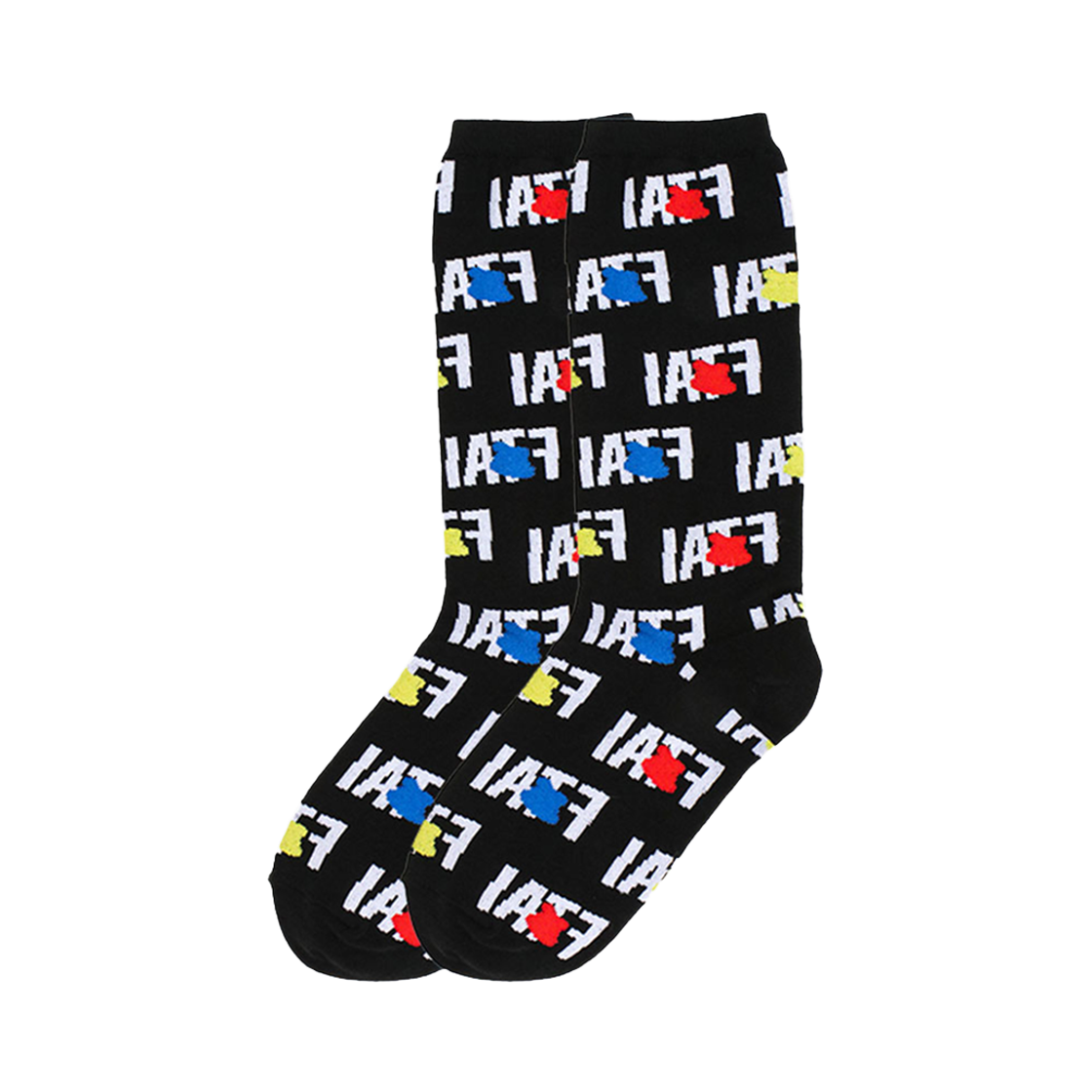 35BU071401 IAMTHEFUTURE Multi Bucket Hat Socks Black