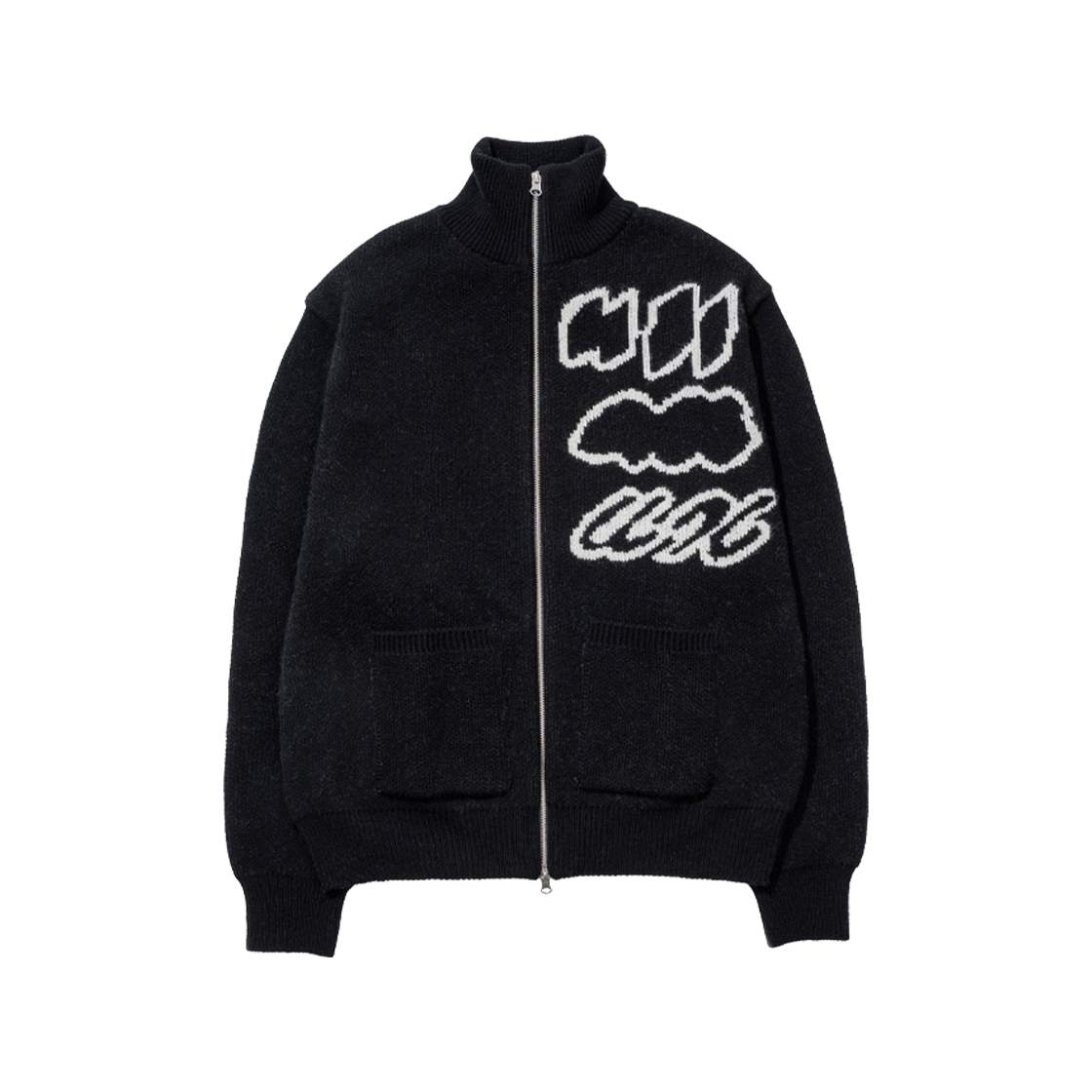 익스프레스 홀리데이 메리노 울 블랜드 니트 집업 블랙(Express Holiday Merino Wool Blend Knit Zip-Up Black)