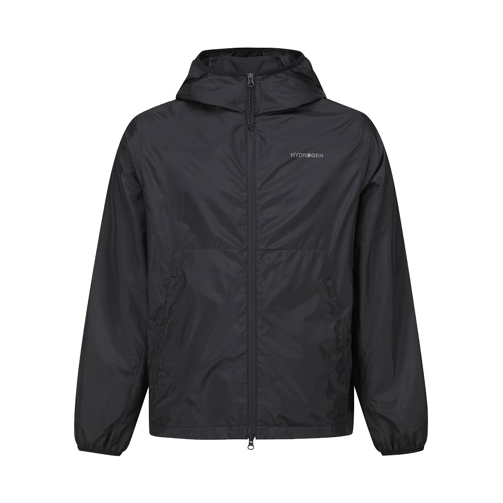 하이드로겐 남성 경량 트레일러닝 바람막이 블랙(HYDROGEN Men'S Lightweight Trail Running Windbreaker Black) - 1