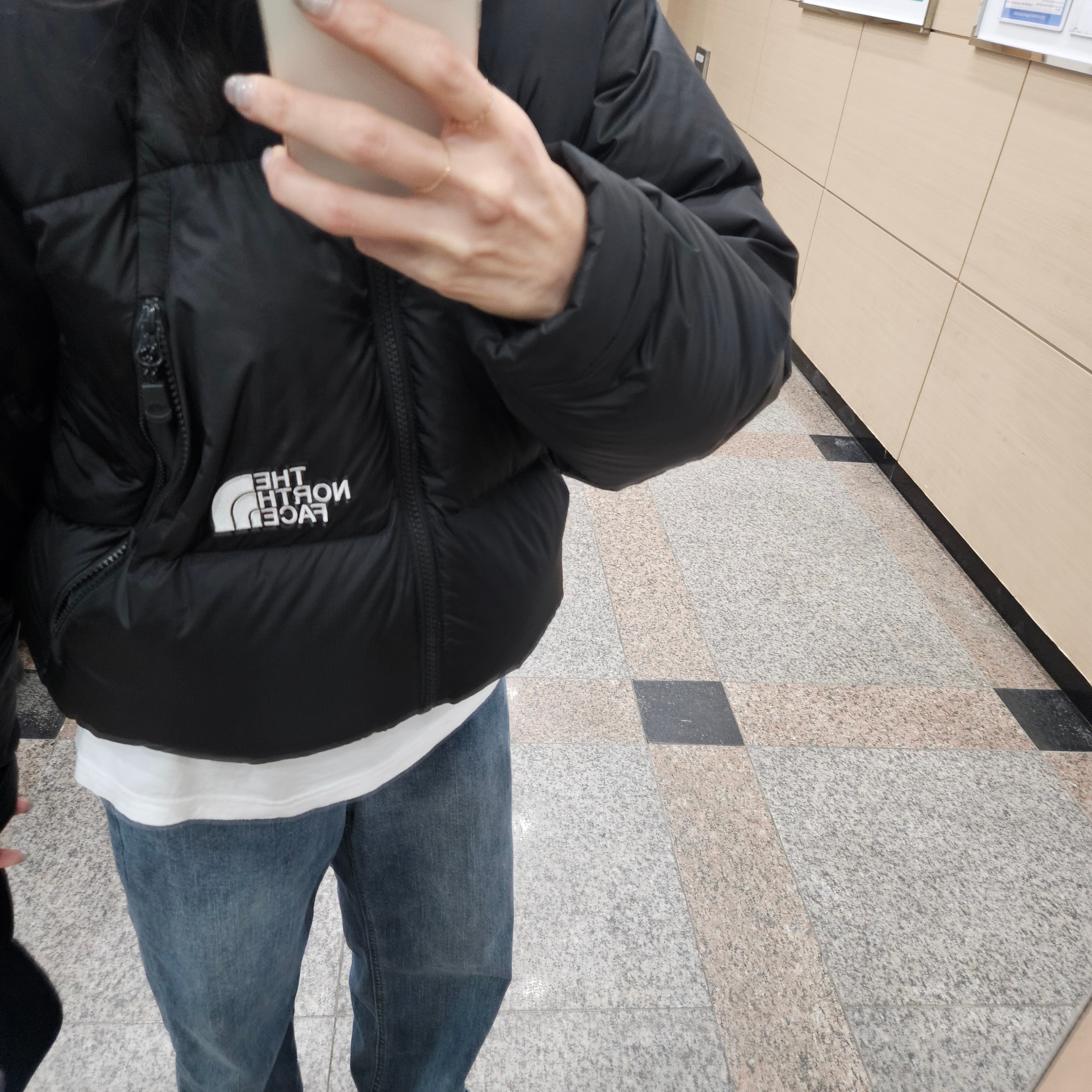 The North Face White Label Project Down Jacket RDS Black - 25FW 착용 스타일