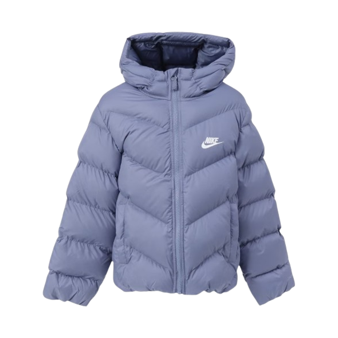 HQ4976-499 (Kids) Nike NSW All Day Play Therma-Fit Loose-Fit Puffer Jacket World Indigo White (HQ4976-499)