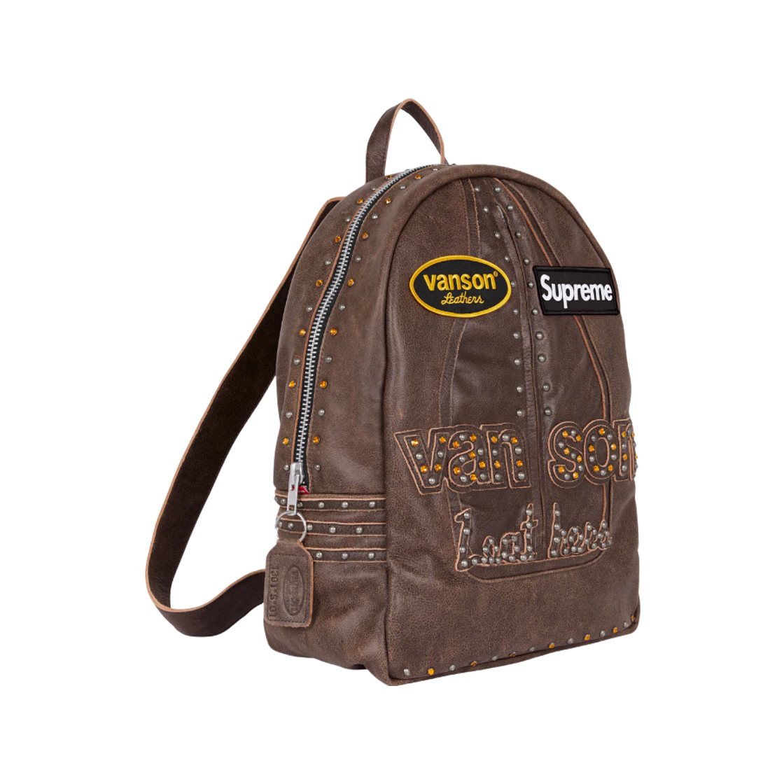 슈프림 x 밴슨 레더스 x B.B. 사이먼 백팩 브라운 - 25FW(Supreme x Vanson Leathers x B.B. Simon Backpack Brown - 25FW) - 2