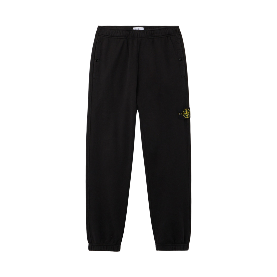 L1S1562000-04S0410-V0029 Stone Island 6200004 Cotton Fleece Regular Fit Joggers with Seasonal Pocket Black - 26SS