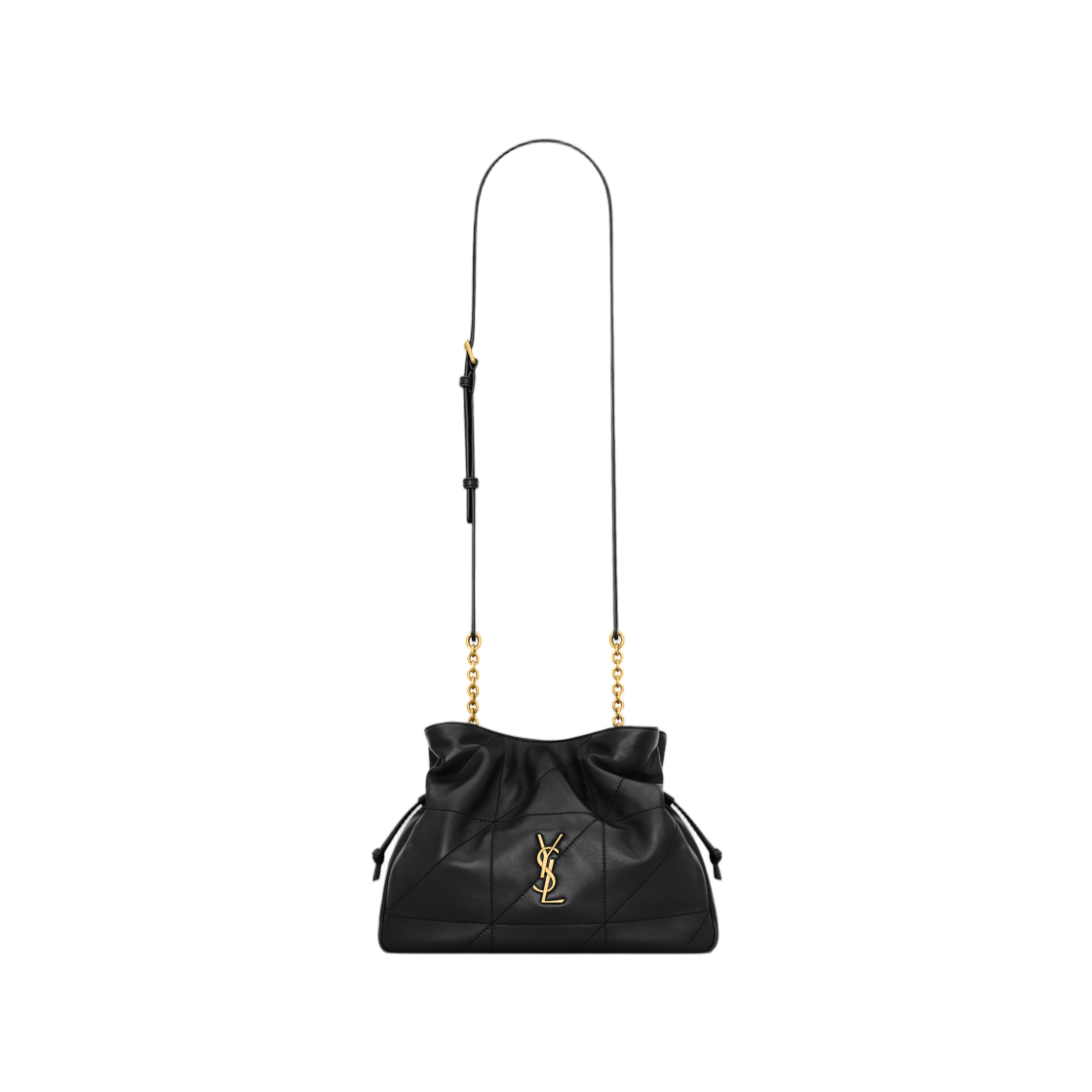 862712-AAB32-1000 Saint Laurent Jamie Shoulder Pouch in Lambskin Black