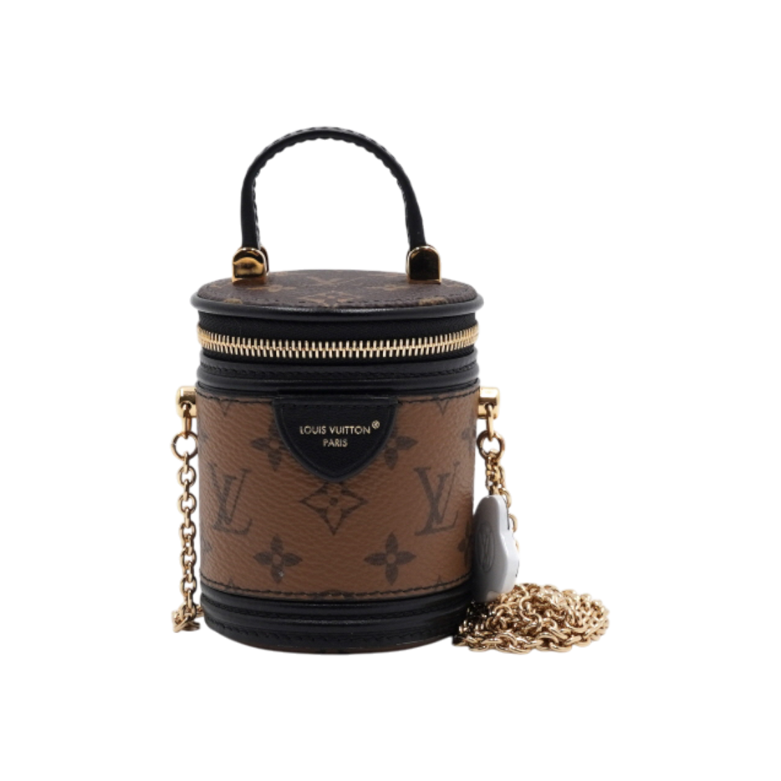 ITIW5SI963MI Louis Vuitton Monogram Reverse Canvas Dalmatian Animogram Micro Cannes Chain Crossbody Bag