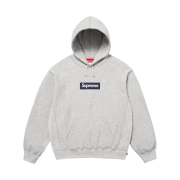 Supreme Box Logo Hooded Sweatshirt Heather Grey - 25FW