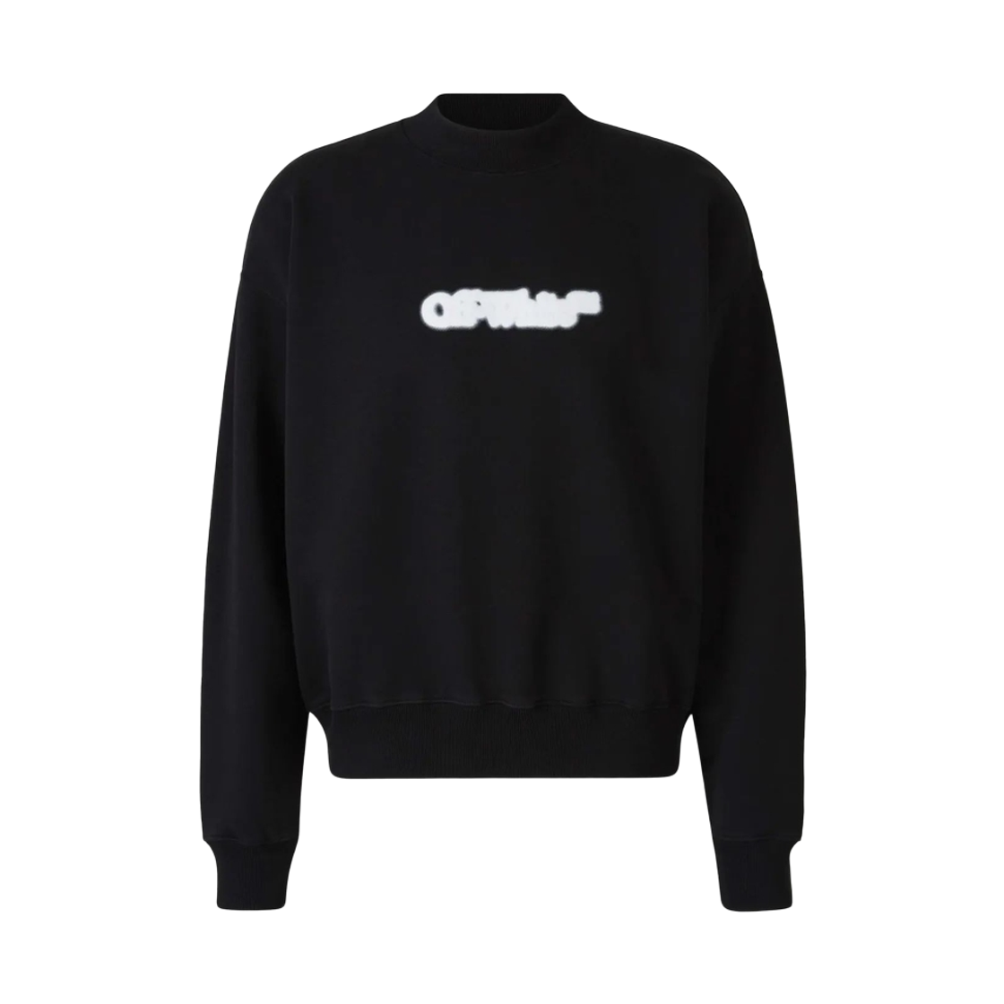 OMBA054S25FLE0041001 Off-White Spray Arrow Skate Crew Sweatshirt Black White