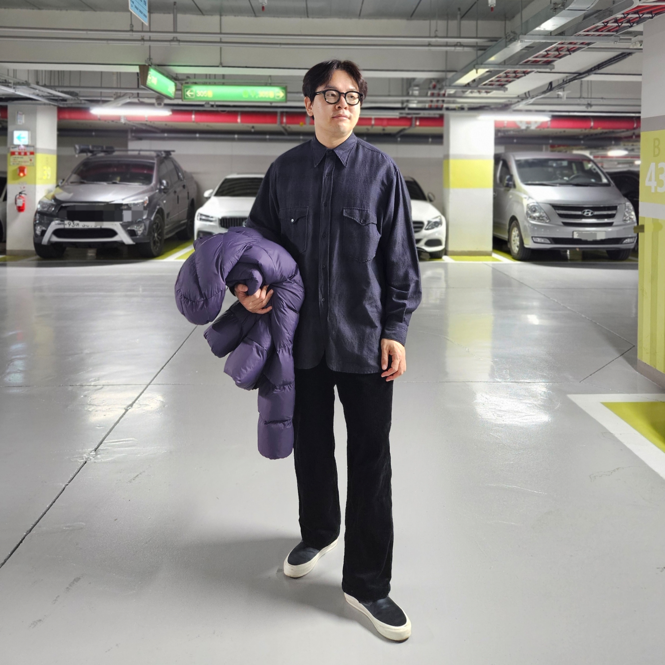 Nike ACG Therma-Fit ADV Lunar Lake Loose Hooded Jacket Dark Raisin Black - Asia 착용 스타일 - 2