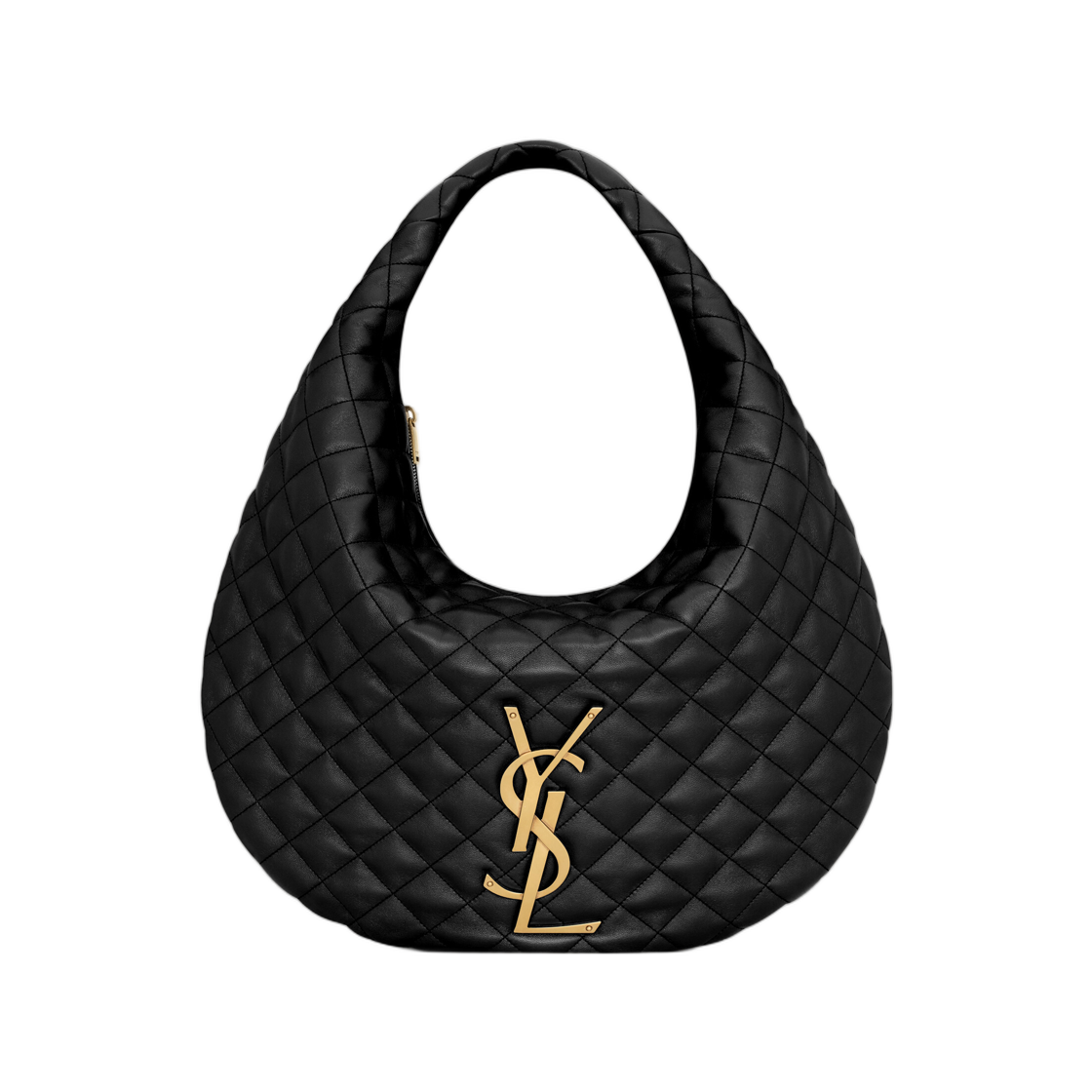 858160-AAANG-1000 Saint Laurent Icare Hobo in Quilted Nappa Black