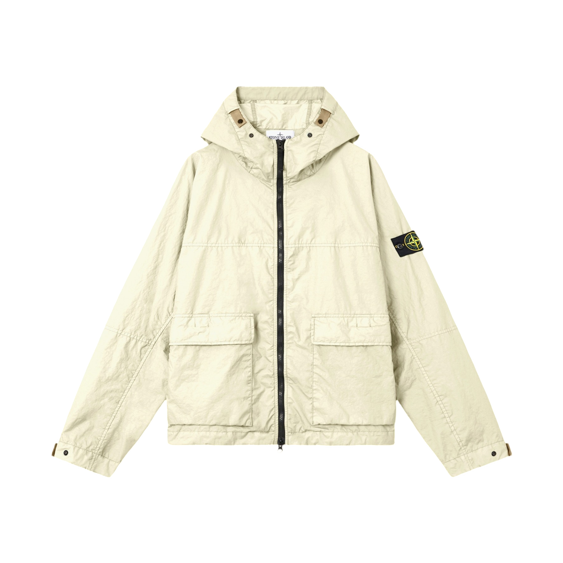 L1S1541000-04S0A21-V0093 Stone Island 4100004 Membrana 3L TC Hooded Jacket with Water Resistant Membrane Ivory - 26SS