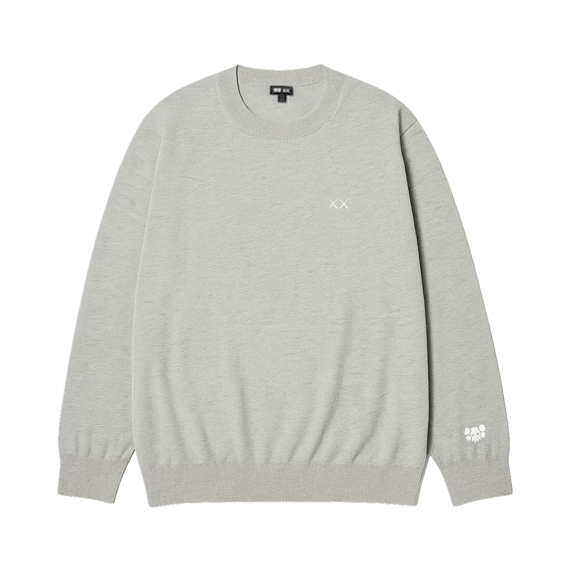유니클로 x 카우스 캐시미어 크루넥 스웨터 그레이 - KR(Uniqlo x Kaws Cashmere Crewneck Sweater Gray - KR)