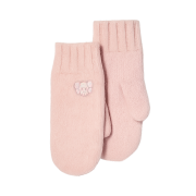 (Kids) Uniqlo x Kaws Heattech Souffle Yarn Knit Mittens Pink