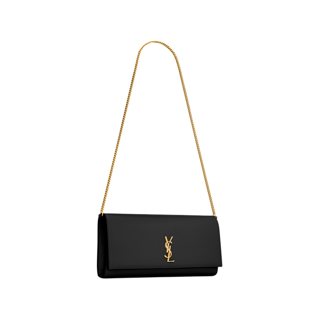 생로랑 케이트 클러치 그레인 드 뿌드르 레더 블랙(Saint Laurent Kate Clutch in Grain De Poudre Leather Black) - 2