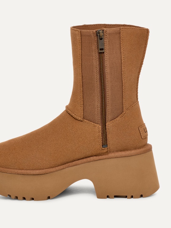 (W) UGG Classic Twin Seam New Heights Chestnut 착용 스타일 - 4