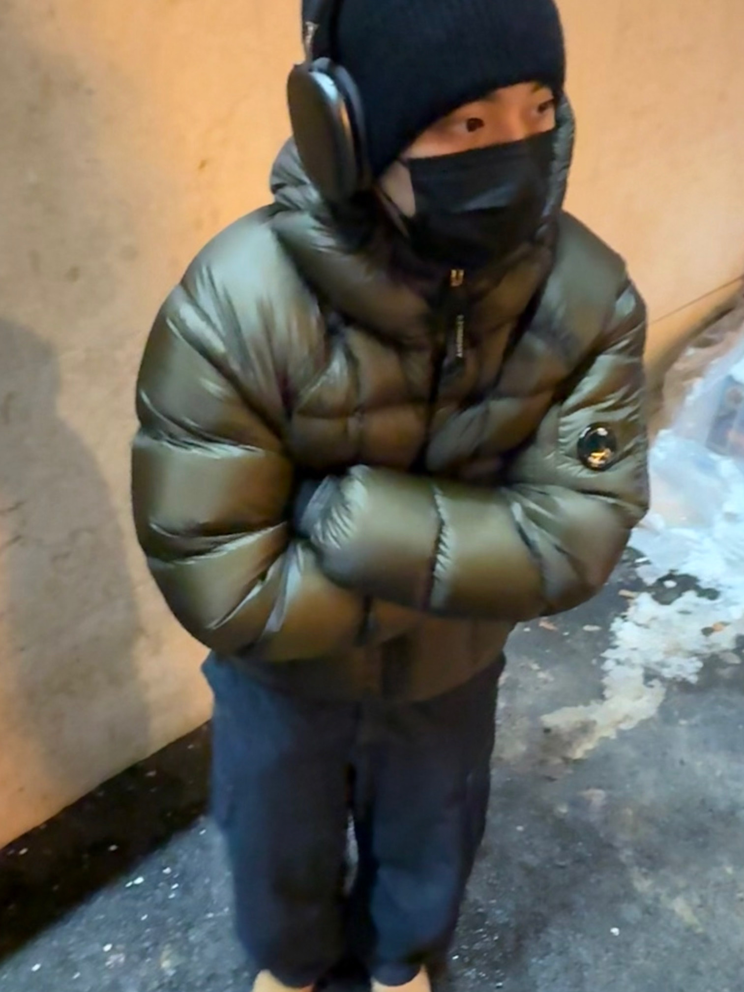 C.P. Company D.D. Shell Hooded Down Jacket Ivy Green - 25FW 착용 스타일 - 4