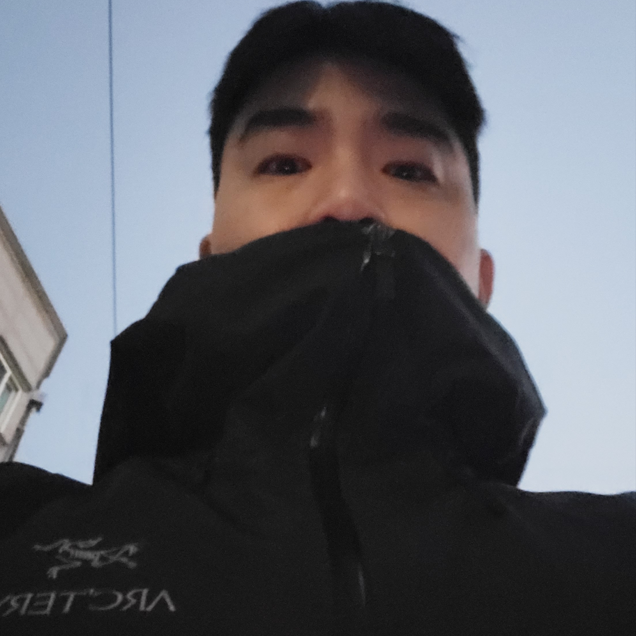 Arc'teryx Beta LT Jacket Black 착용 스타일 - 1