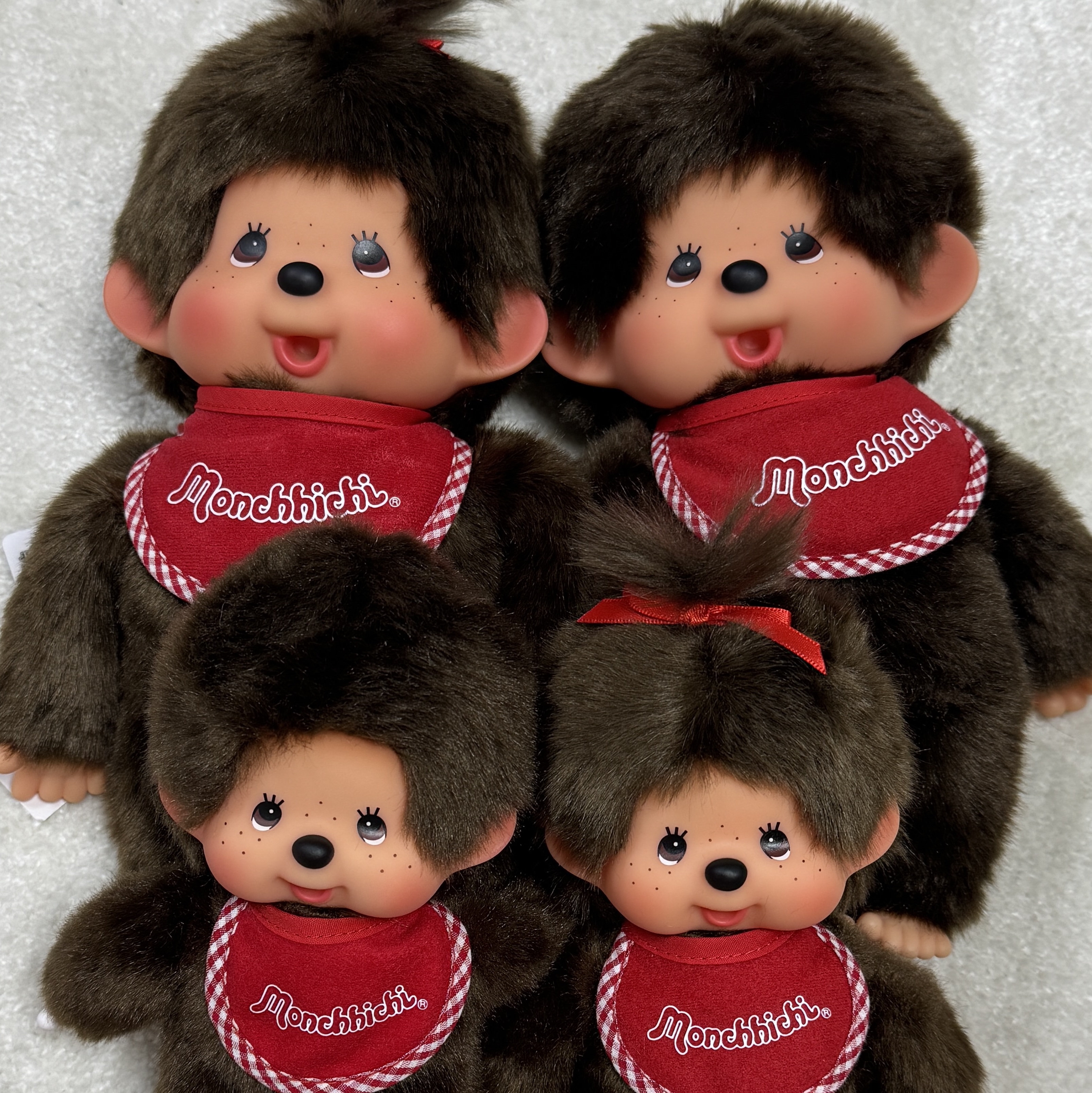 Monchhichi Premium Standard M Brown Boy 착용 스타일 - 2