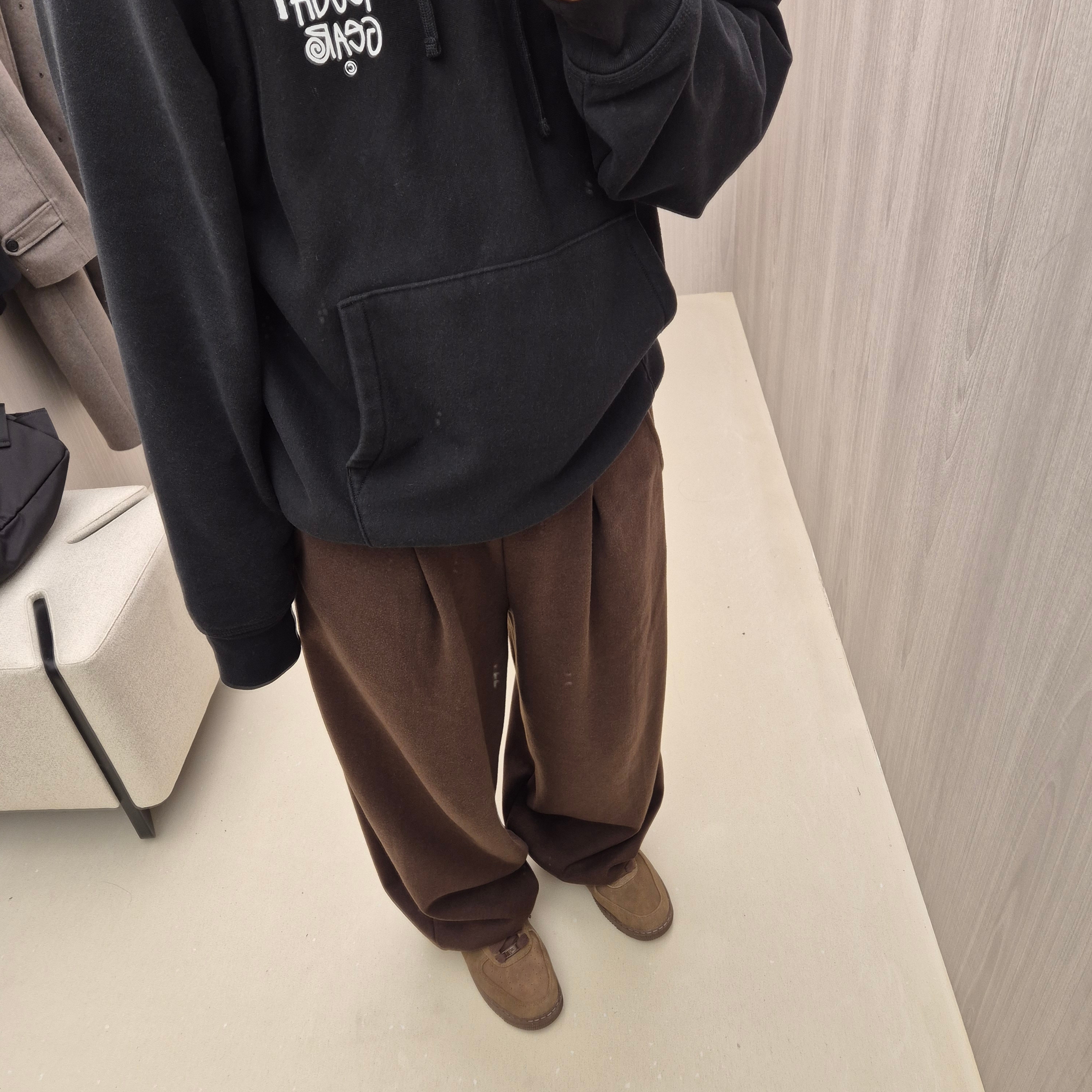 (W) Nike Air Force 1 '07 Cacao Wow, Stussy Tough Gear Hoodie Black 착용 스타일