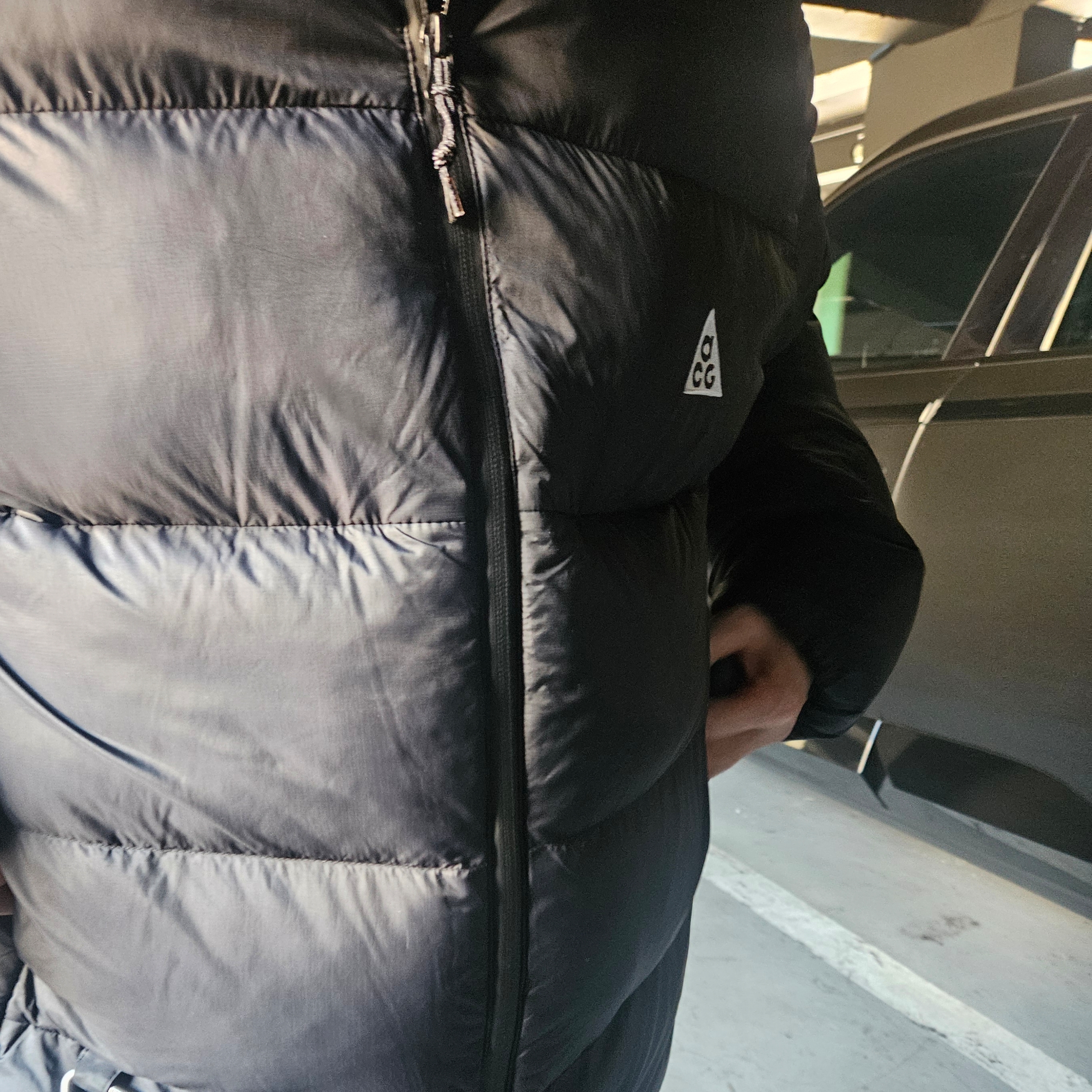 Nike ACG Therma-Fit ADV Lunar Lake Puffer Jacket Black - Asia 착용 스타일