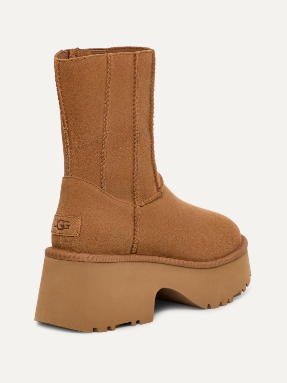 (W) UGG Classic Twin Seam New Heights Chestnut 착용 스타일 - 3