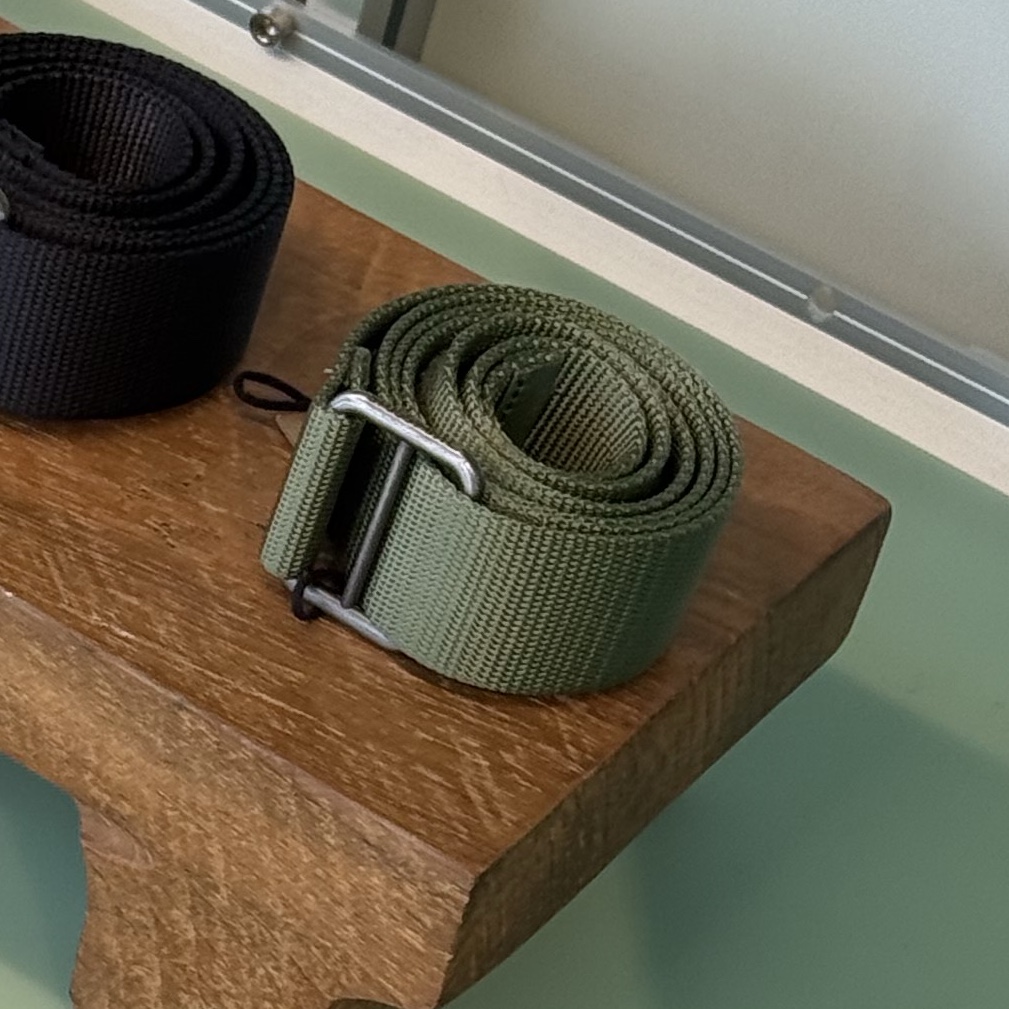 Stussy Utility Belt Olive 착용 스타일
