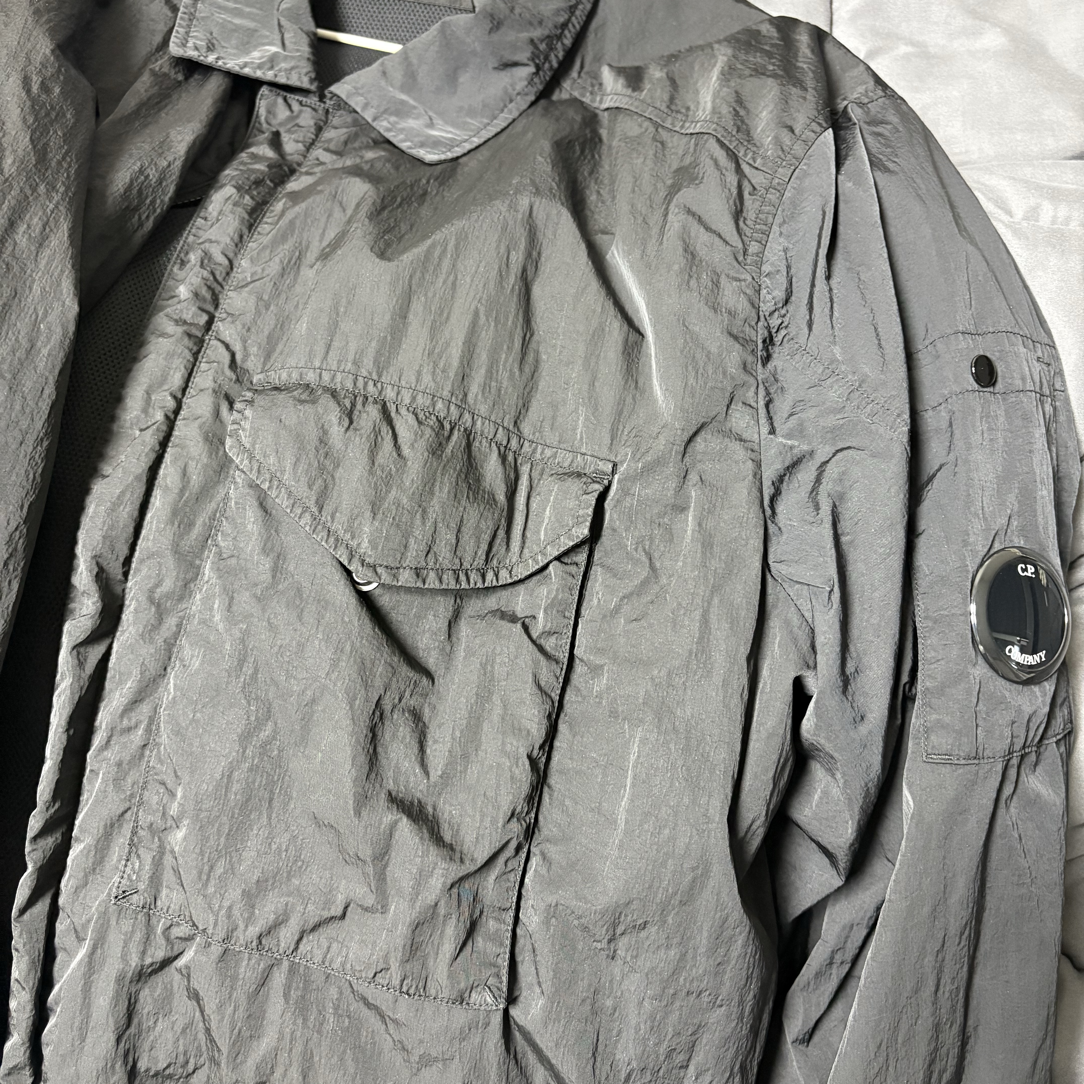 C.P. Company Chrome-R Overshirt Black - 23SS 착용 스타일