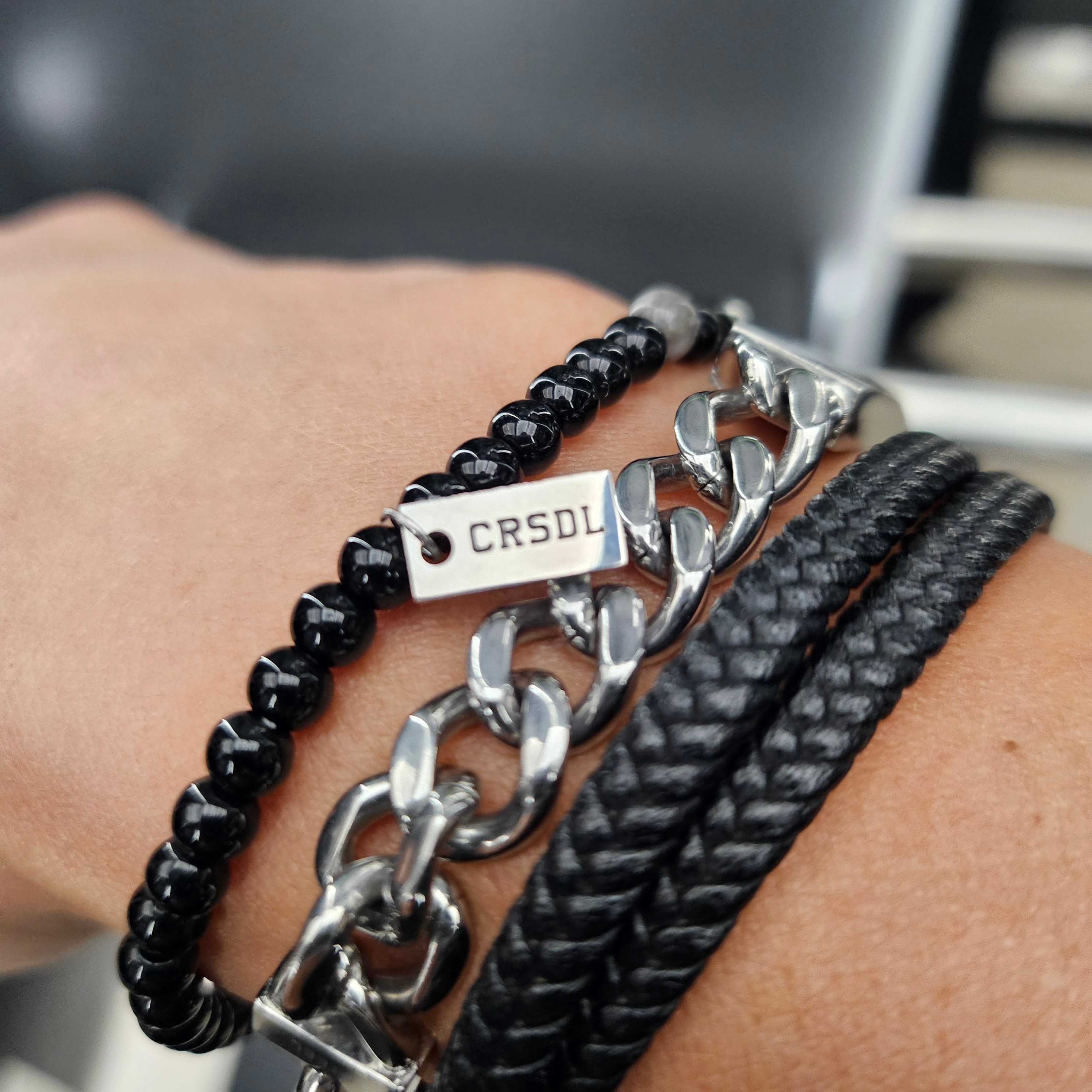 Diesel Dx0966 Logo ID Tag Bracelet Silver, Gucci Ghost Ring Silver 9mm 착용 스타일 - 2